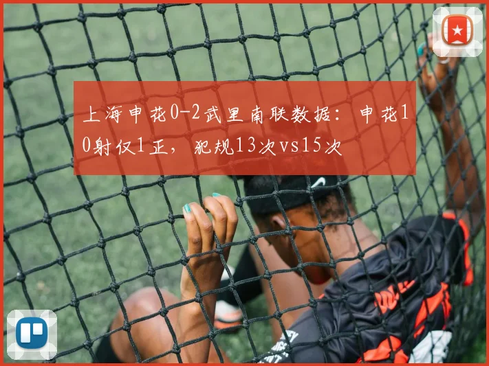 上海申花0-2武里南联数据:申花10射仅1正,犯规13次vs15次