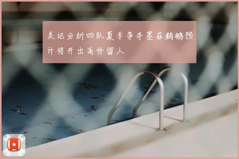 美记分析四队夏季争夺墨菲鹈鹕预计将开出高价留人