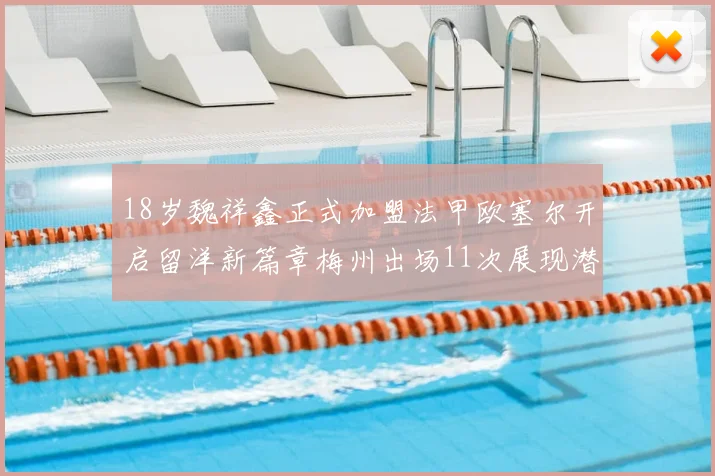 18岁魏祥鑫正式加盟法甲欧塞尔开启留洋新篇章梅州出场11次展现潜力